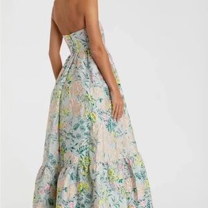 Floral Strapless Maxi Dress
